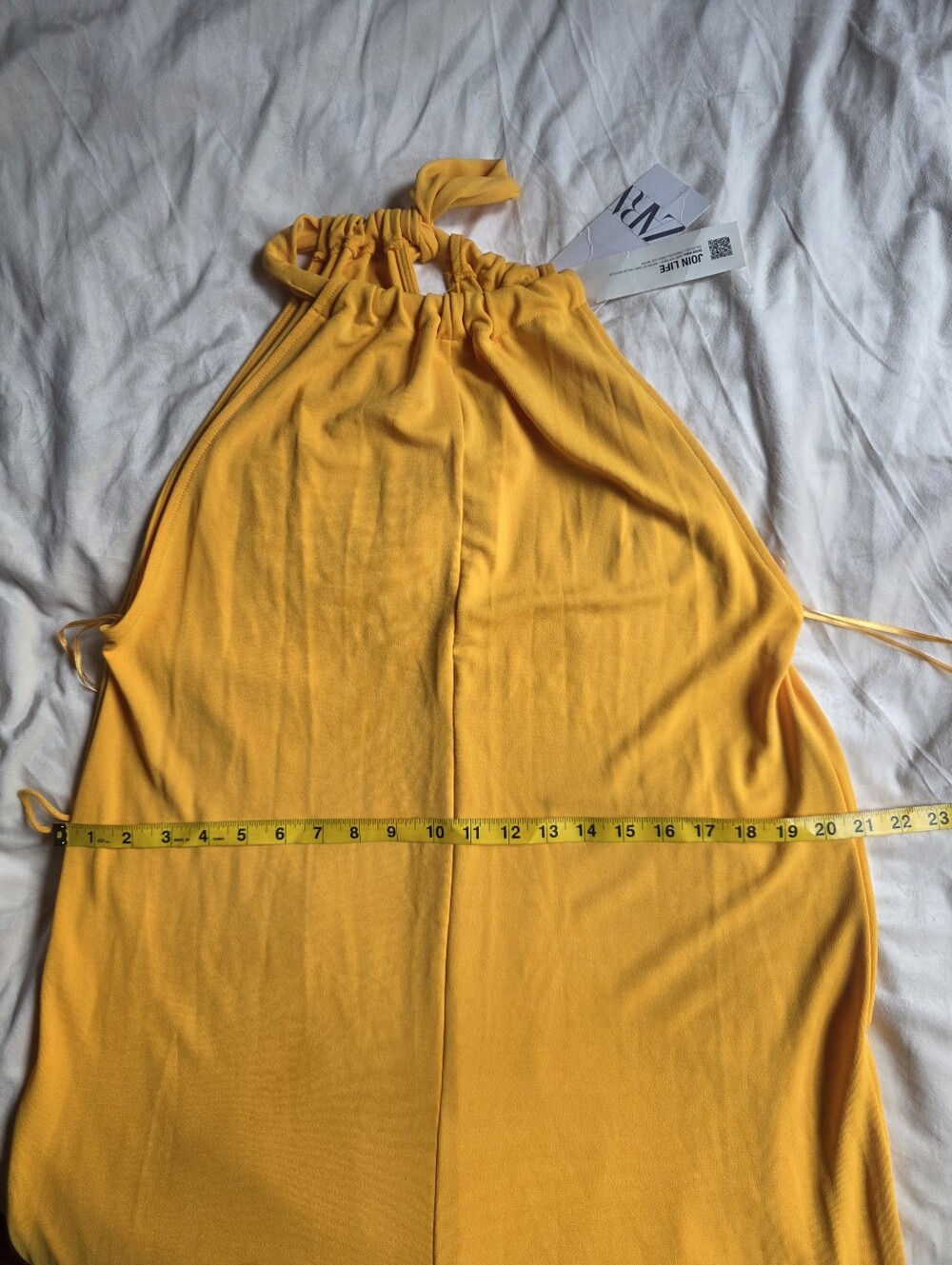 Zara flowy orange jumpsuit Stretchy size S BNWT - Picture 6 of 15